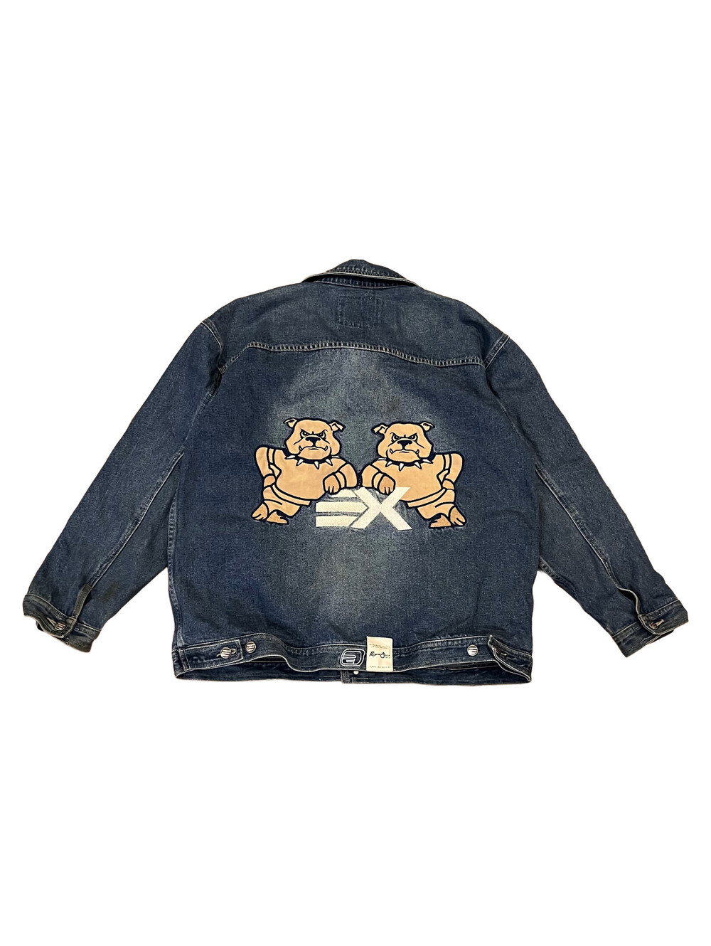 VTG Exco Jeans Denim Jacket Bulldogs Y2K 2000s Sz XL
